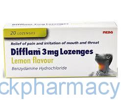Difflam Lozenges lemon flavour