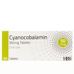 Vitamin B12 Tablets - Cyanocobalamin, 50 Tablets