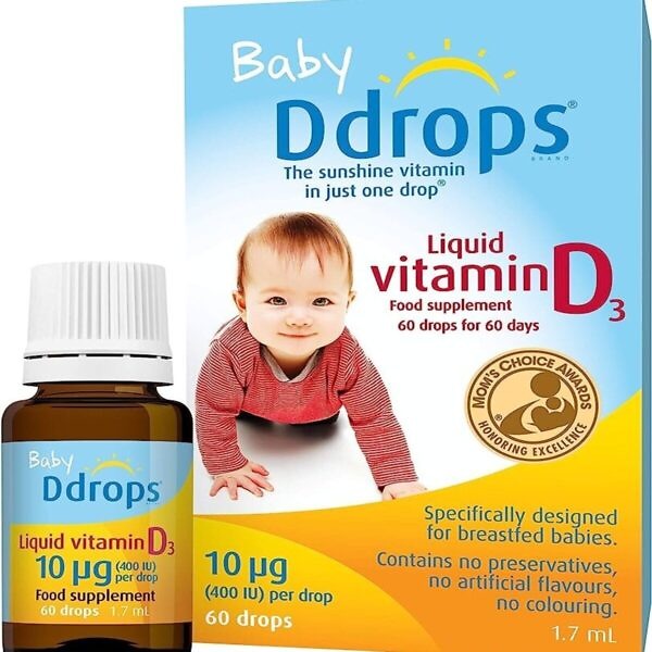 Baby D Oral Solution - Vitamin D3 Drops 10µg, 30ml