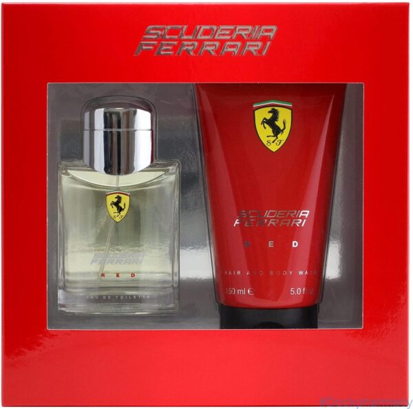 Scuderia Ferrari Red Eau de Toilette Spray Shower Gel Gift Set
