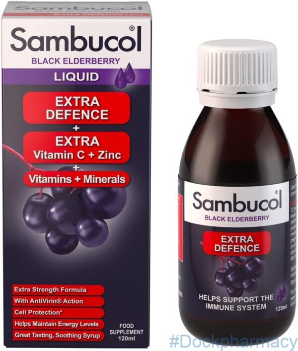 Sambucol Natural Black Elderberry Extra Defence