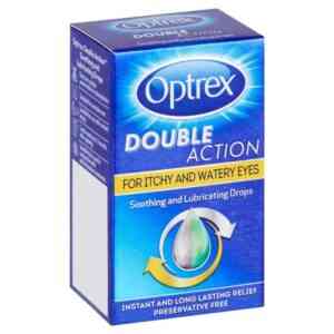 Optrex Double Action Eye Drops for Itchy And Watery Eyes, 10ml