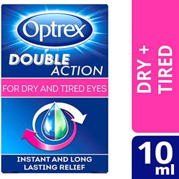 Optrex Eye Drops For Dry And Tired Eyes Double Action, 10ml