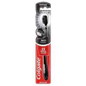 Colgate Toothbrush 360 Charcoal Black Medium