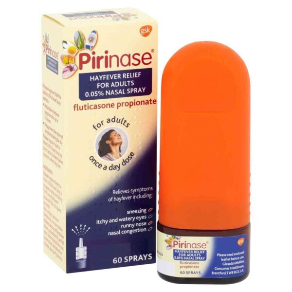 Pirinase Hayfever Relief Nasal Spray for Adults, 60 Doses