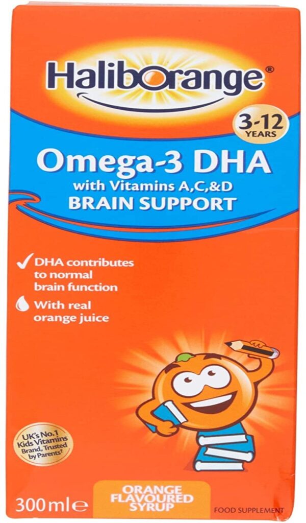 Haliborange Omega 3 DHA Brain Support Orange Flavoured Syrup