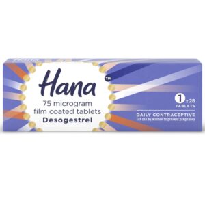 Hana Contraception Tablets - Desogestrel 75mcg, 28 Tablets