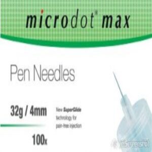 Microdot Max Insulin Pen Needles 4mm