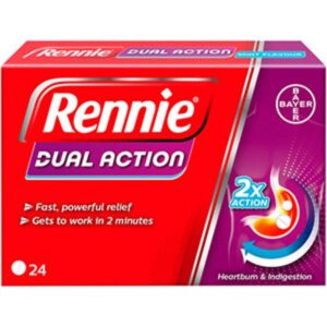 Rennie Dual Action Heartburn And Indigestion Tablets