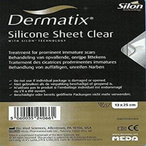 Dermatix Clear Silicone Scar Treatment Sheet 13 X 25cm