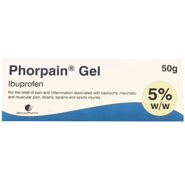 Phorpain Gel - Ibuprofen 5% Gel, 50g