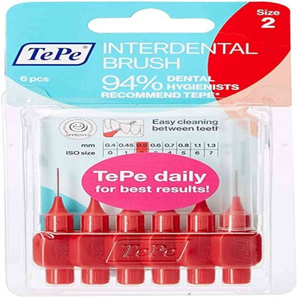 TePe Interdental Brushes Red 0.5mm - Size 2