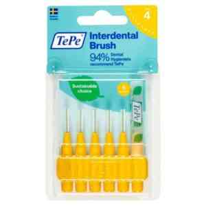TePe Interdental Brushes Yellow 0.7mm - Size 4
