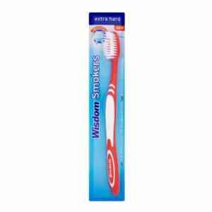 Wisdom Smokers Toothbrush Extra Hard Bristles