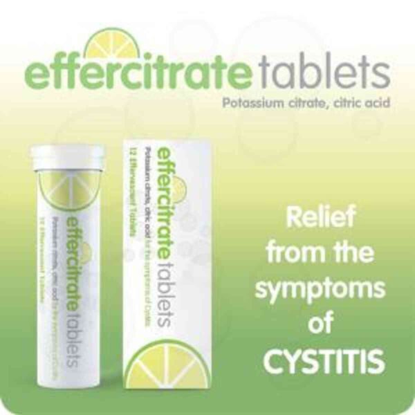 Effercitrate Tablets Cystitis Relief,12 Tablets