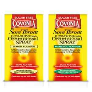 Covonia Throat Spray lemon Flavour, 30ml