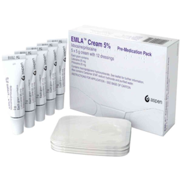 EMLA Cream With Dressings, 5 X 5g