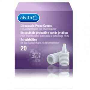 Alvita Infrared Ear Thermometer Probe Covers, 20 Covers