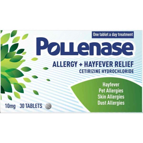 Pollenase Cetirizine Tablets, 30 Tablets