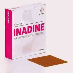 Inadine Dressing - Iodine Dressing - 9.5cm X 9.5cm, 10 Dressings
