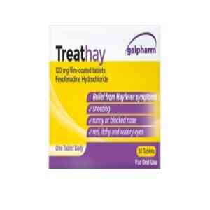 Treathay 120mg Fexofenadine Tablets, 30 Tablets