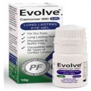 Evolve Carbomer 980 Eye Gel - 0.2% Preservative Free, 10g