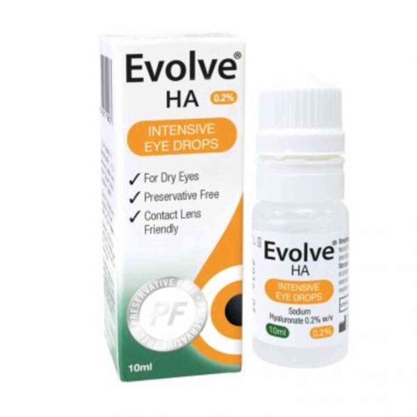 Evolve HA Intensive Eye Drops For Dry Eyes, 10ml