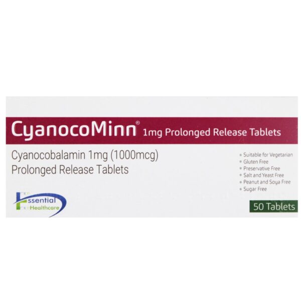 Cyanocobalamin 1mg Modified-Release Tablets, 50 Tablets