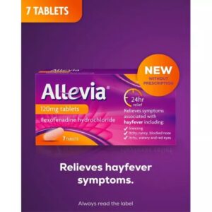 Allevia 120mg Tablets - Fexofenadine 120mg, 7 Tablets