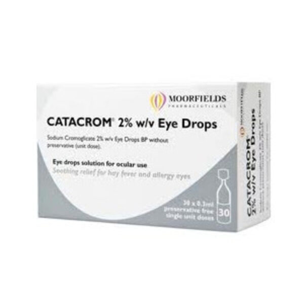 Catacrom Eye Drops - Sodium Cromoglicate Preservative Free Eye Drops, 30's
