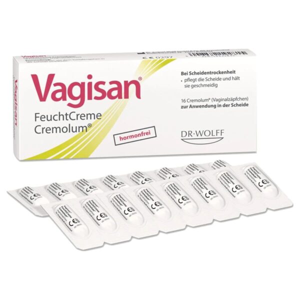 Dr Wolff's Vagisan Moisturising Cremolum - Pessaries For vaginal dryness