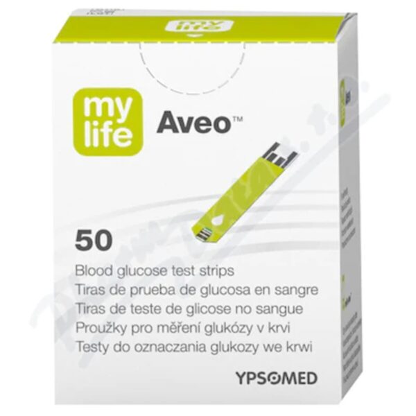 Mylife Aveo Blood Glucose Test Strips, 50 Test Strips