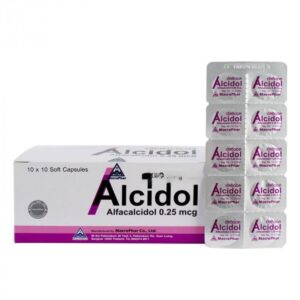 Alcidol 0.25mcg Capsules - Alfacalcidol Capsules, 30 Caps