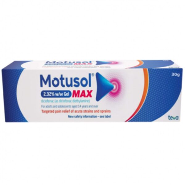Motusol Max Gel - Diclofenac 2.32% Gel