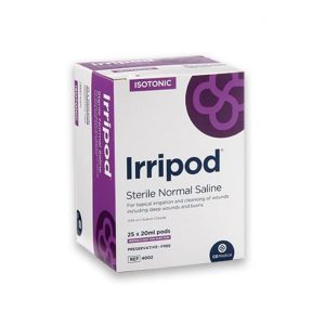 Irripod Saline Solution - Sterile Normal Saline Solution, 25 x 20ml