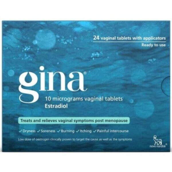 Gina 10 micrograms Vaginal Tablets - Estradiol Vaginal Tablets, 24