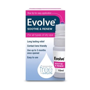 Evolve Carbomer 980 Soothe & Renew Eye Drops, 10ml